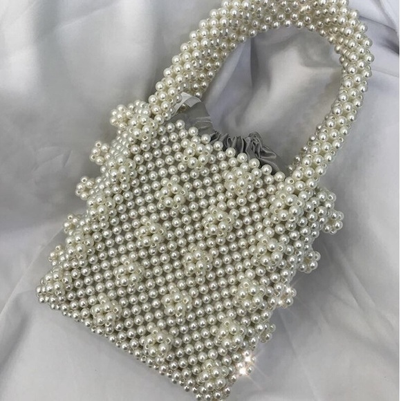 Gorgeous Vintage Style Faux Pearls Beading Handbag - Picture 6 of 8